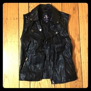 Faux Leather Vest